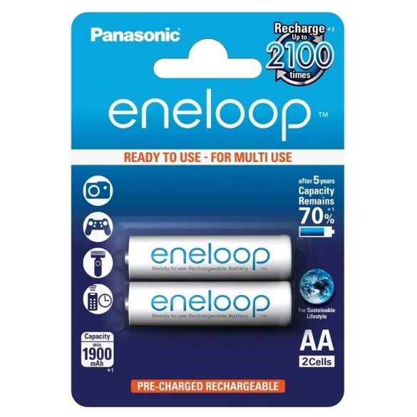Panasonic Eneloop Akkumulátor Ceruza R2U 1900mAh 2 db/bliszter