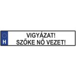 Vicces Egyedi Feliratos Rendszámtábla