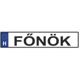 Vicces Egyedi Feliratos Rendszámtábla