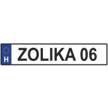 Vicces Egyedi Feliratos Rendszámtábla