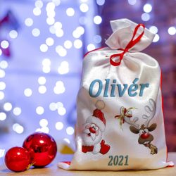 Mikulás zsák fényképpel, névvel