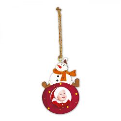 Kicsi Piros Hóemberes Fa Karácsonyfadísz